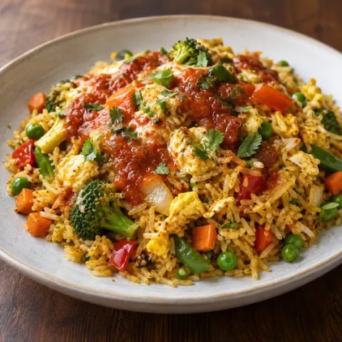 Vegetable with Fried Rice