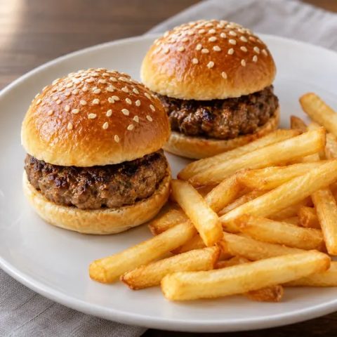 Two Mini Beef Burgers